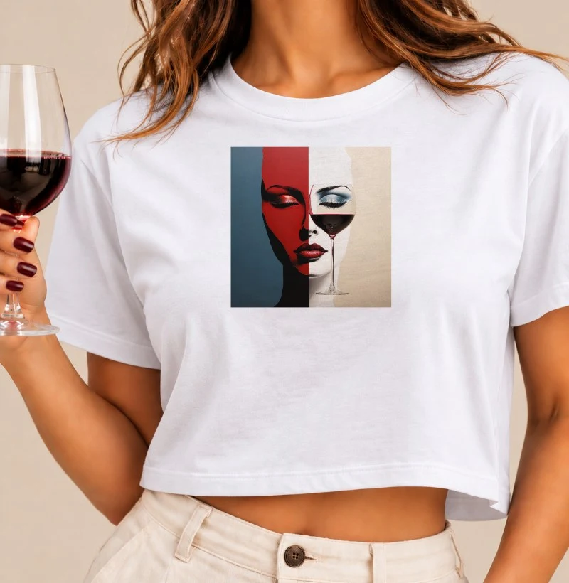 Camiseta Dualidade do Vinho - Cropped