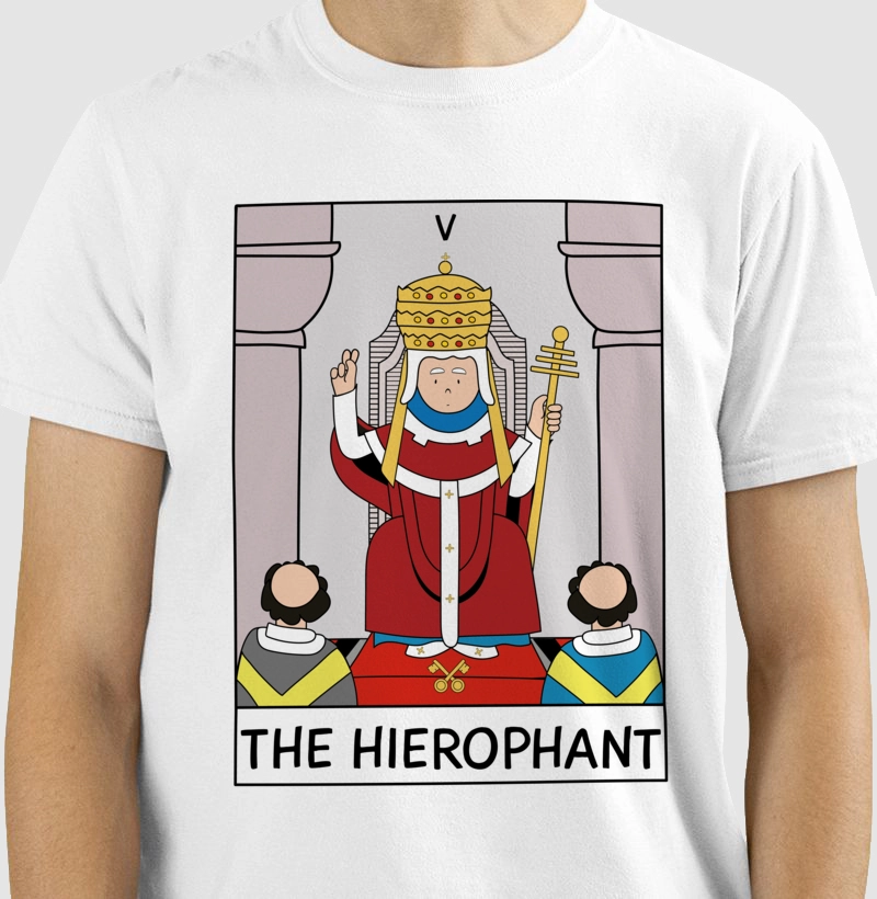 Camiseta Big Carta - The Hierophant - Estampa Tarot