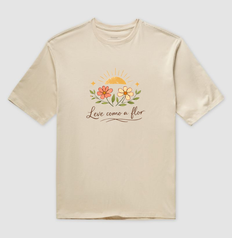 Camiseta Leve como a flor