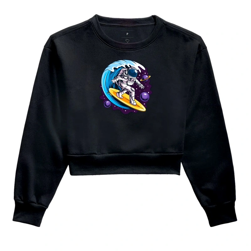 Moletom cropped Astronauts Surf On