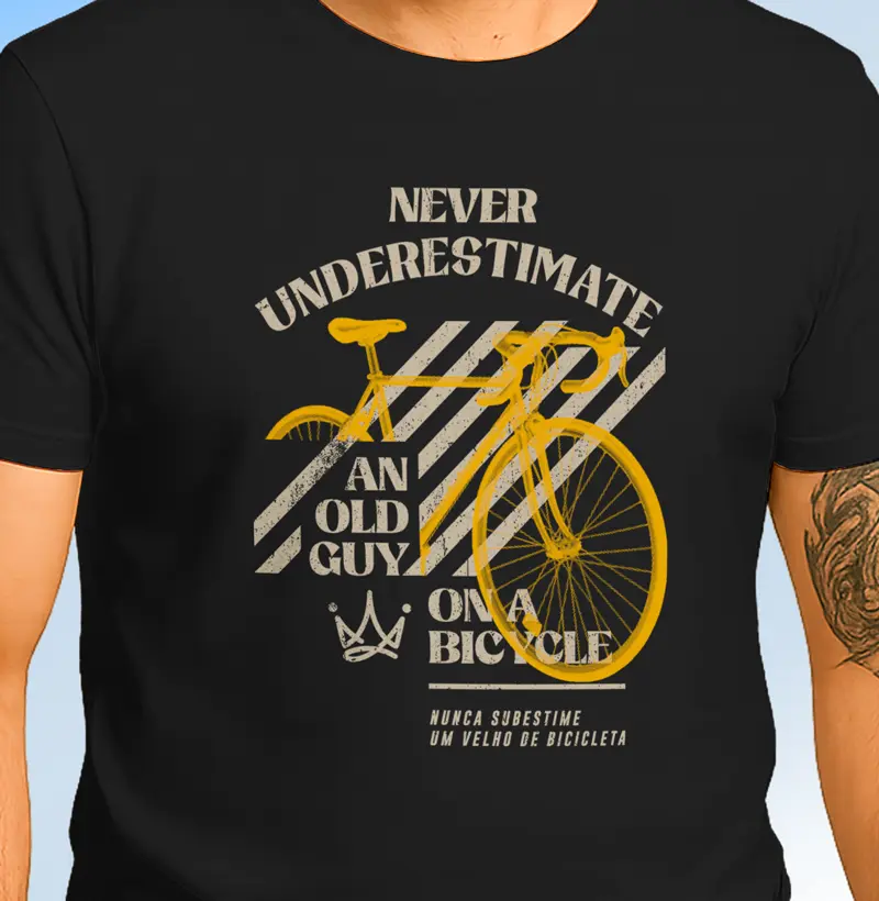 Never underestimate an old guy on a bicycle