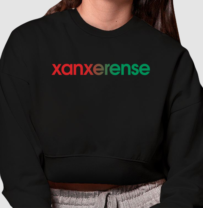 Cropped Moletom Xanxerense Cores da Bandeira