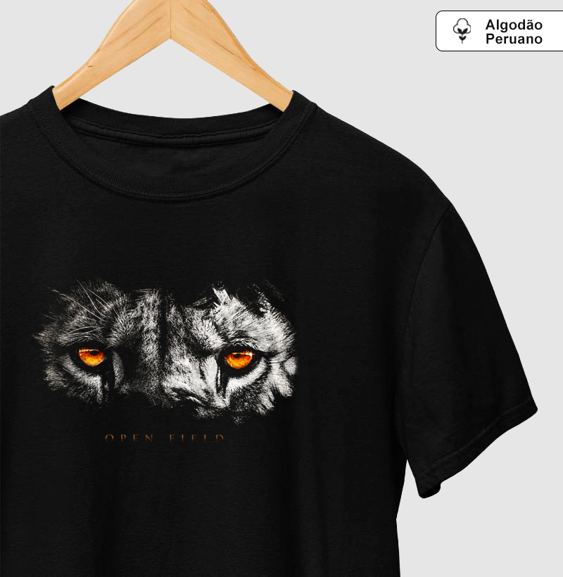 Criaturas | Olhar de Leão - Camiseta Algodão Peruano