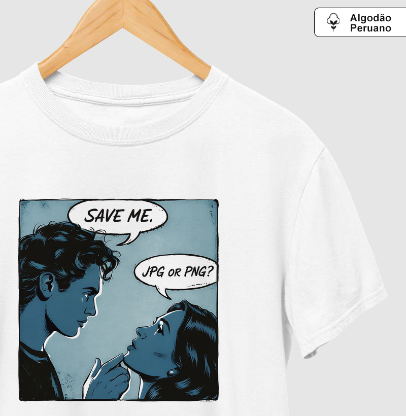 Camiseta Algodão Peruano Drama Digital - Camiseta Algodão Peruano