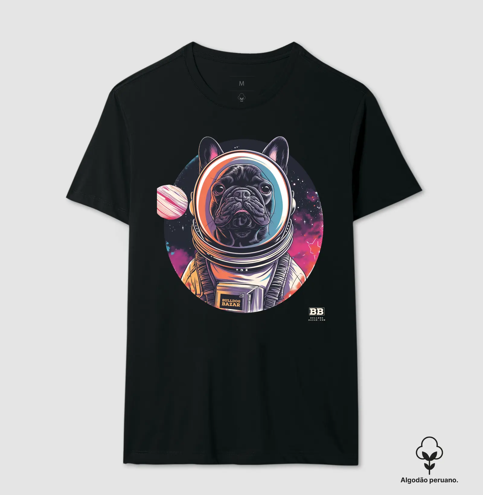 Camiseta Premium Bulldog Francês "Mais Espaço II"
