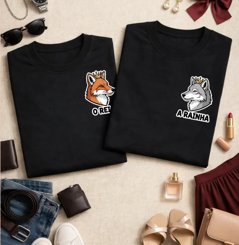 Camiseta Casal “O Rei” – Raposa #202