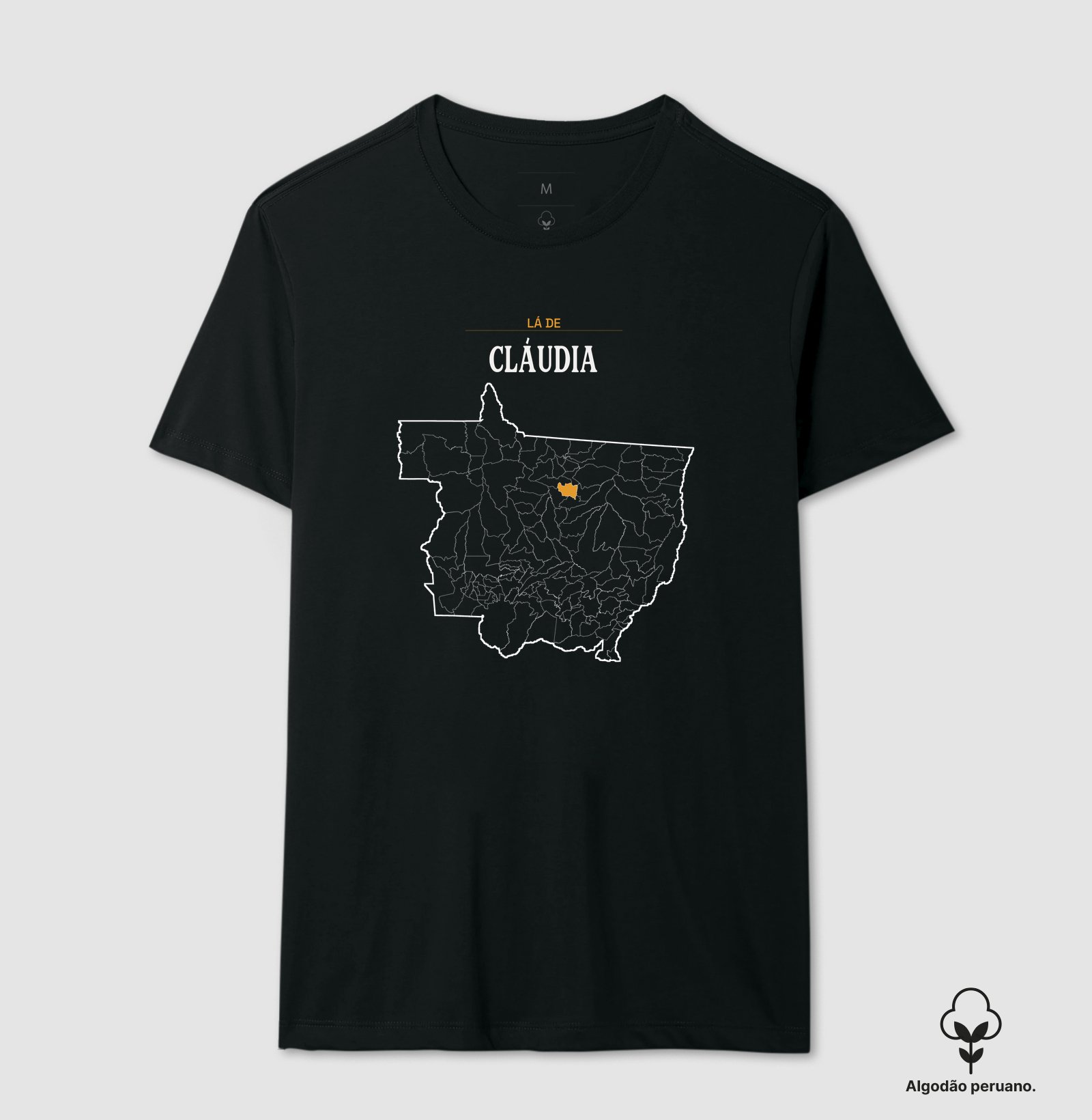 Cláudia | Território MT - Camiseta Algodão Peruano