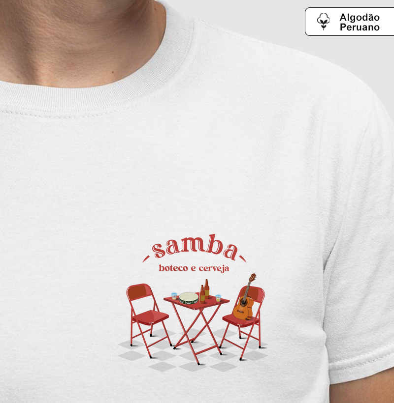 Samba, boteco e cerveja (Bolso) Algodão Peruano