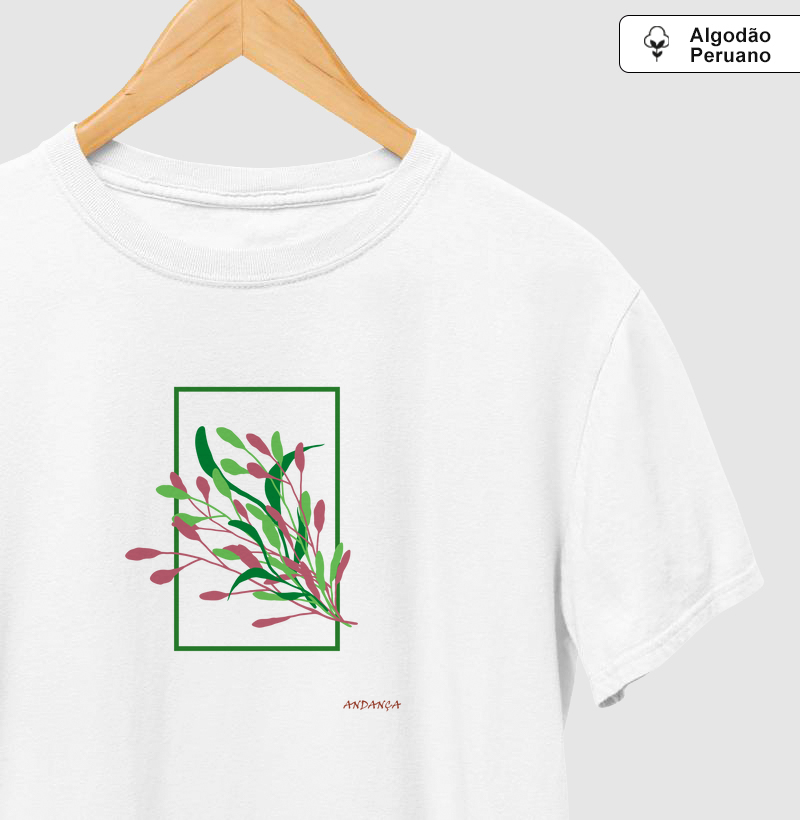 Flores Moldura - Algodão Peruano