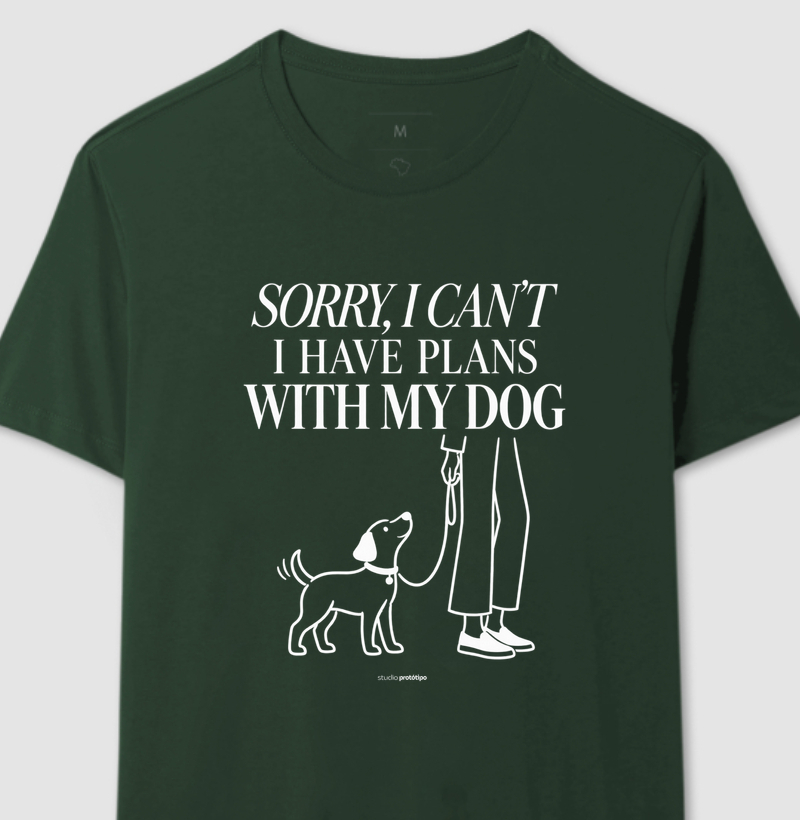 Camiseta Sorry I Can’t, I Have Plans With My Dog