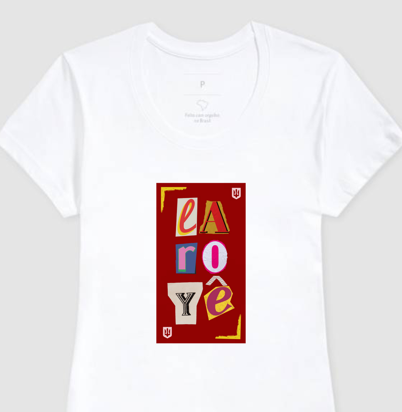 Camiseta Feminina Laroyê - Estampa Exu Umbanda