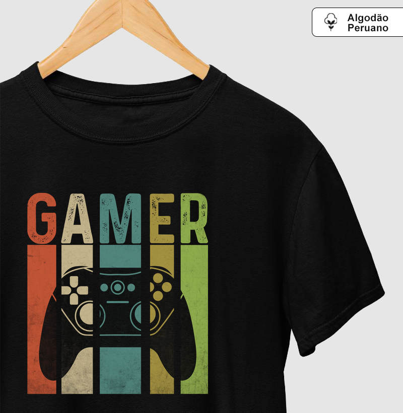 Camiseta Algodão Peruano Gamer