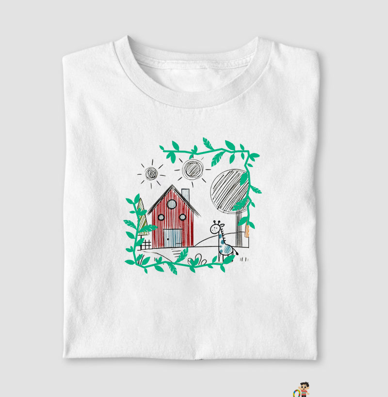 Camiseta Fazendinha Colorida