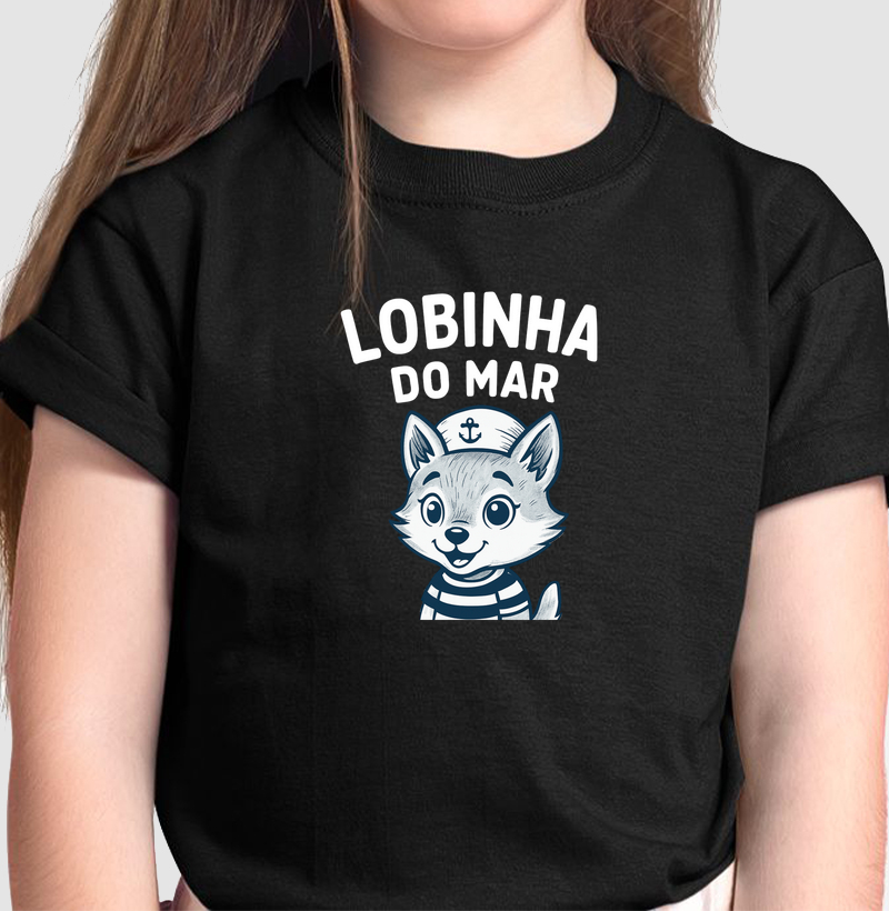 Camiseta de dia dos pais - Lobinha do mar 2 - kids 