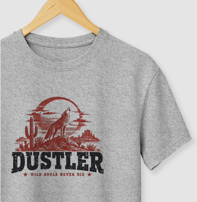 Camiseta Country Masculina Wild Souls Never Die Dustler