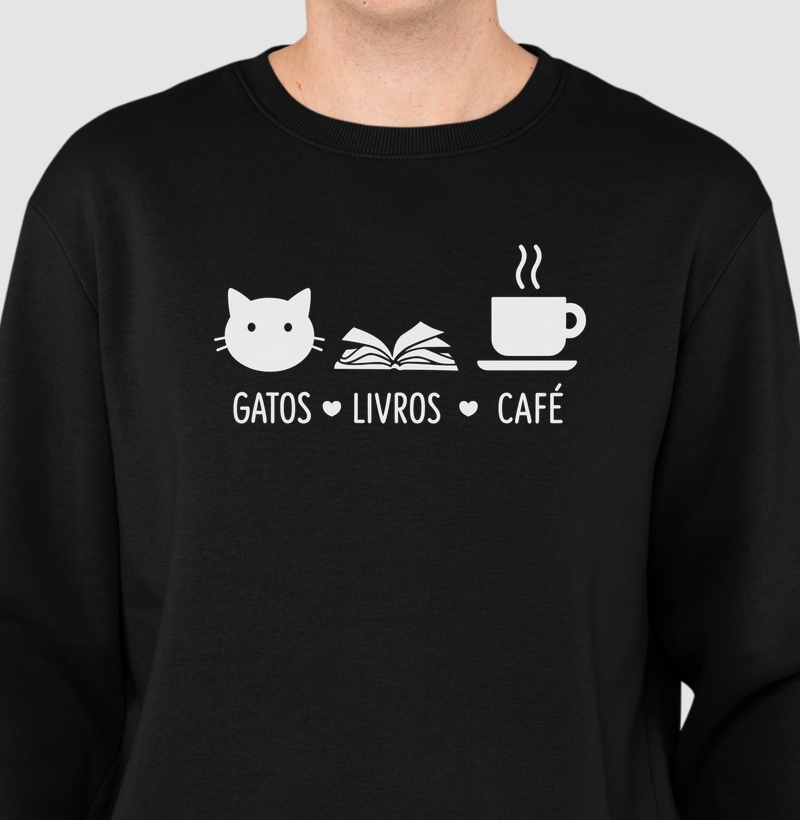 Gatos + Livros + Café