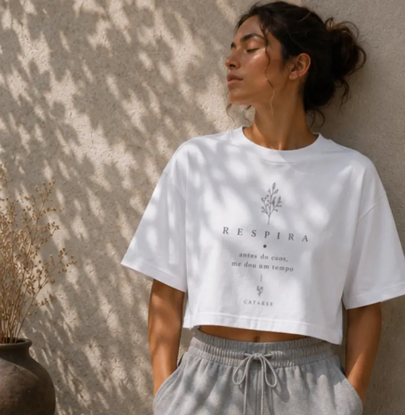 Cropped Respira — Coleção Essencial
