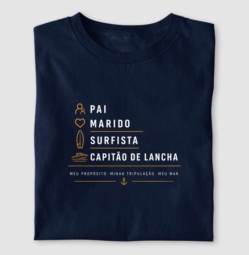 Pai Surfista Capitao de Lancha