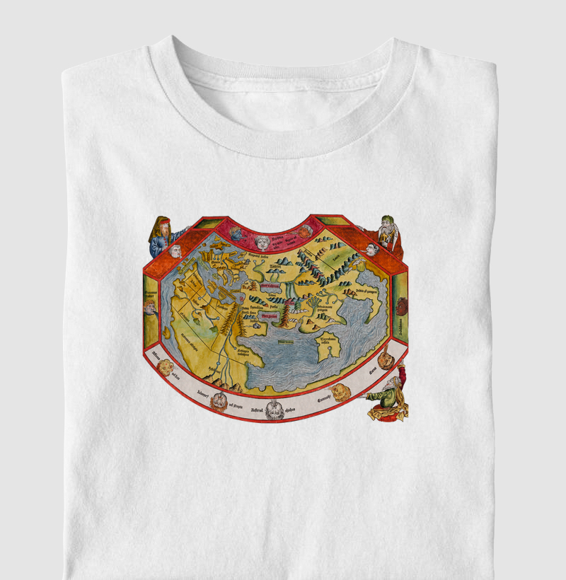 Camiseta Cartografia Medieval