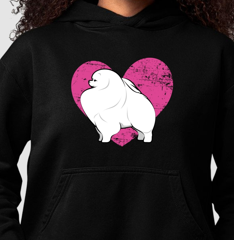 Hoodie Moletom Pomerania Coração