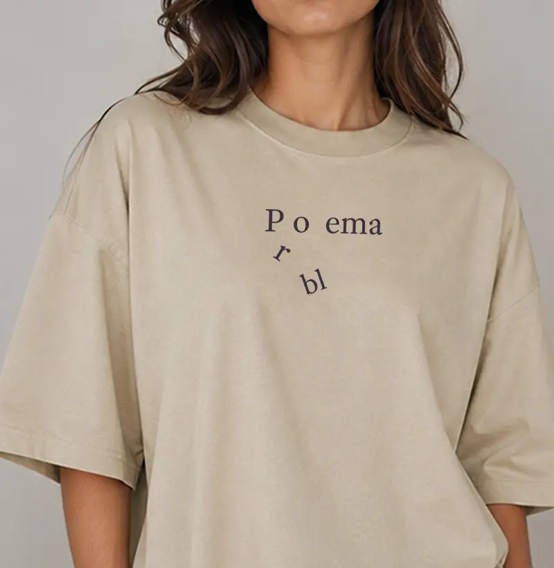 Camiseta Oversized - Poema X Problema