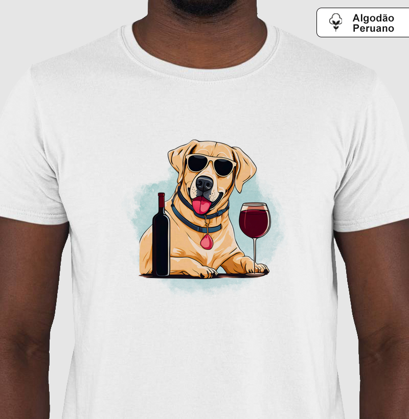 Wine Animals Labrador  - ALGODÃO PERUANO