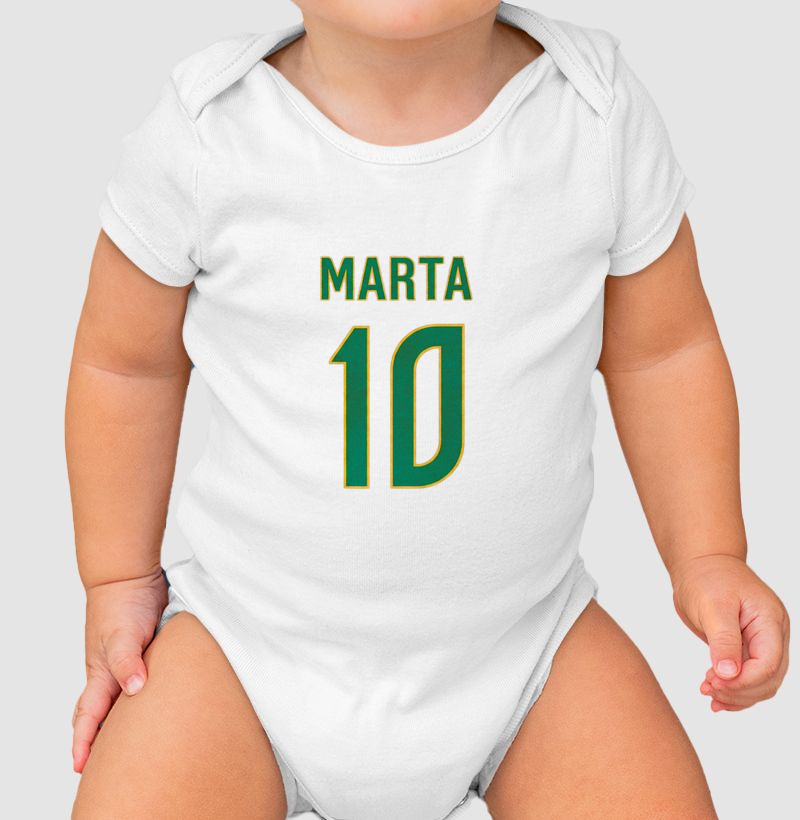 feminina de futebol estampa "marta 10" joga bonita