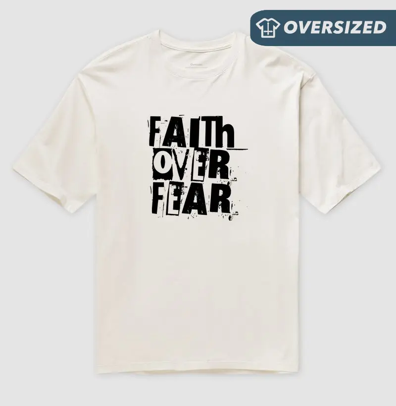 Faith Over Fear - Estampa Preta