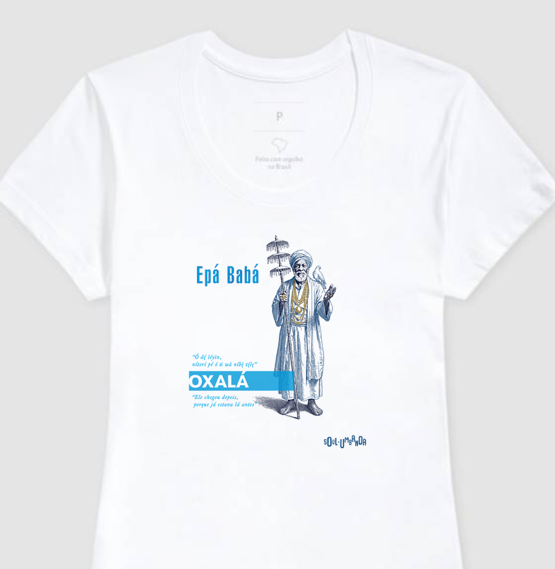 camiseta OXALÁ iorubá feminina