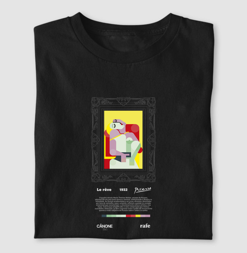 Camiseta Le Rêve - Pablo Picasso - Edição Museu