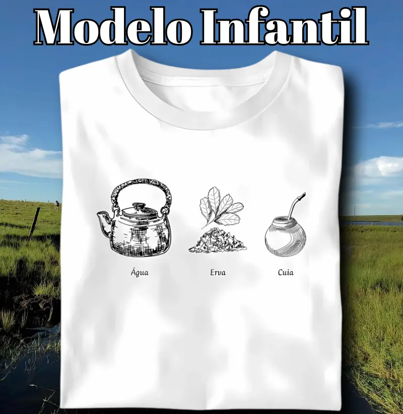 Camiseta Água Erva Cuia (Infantil)