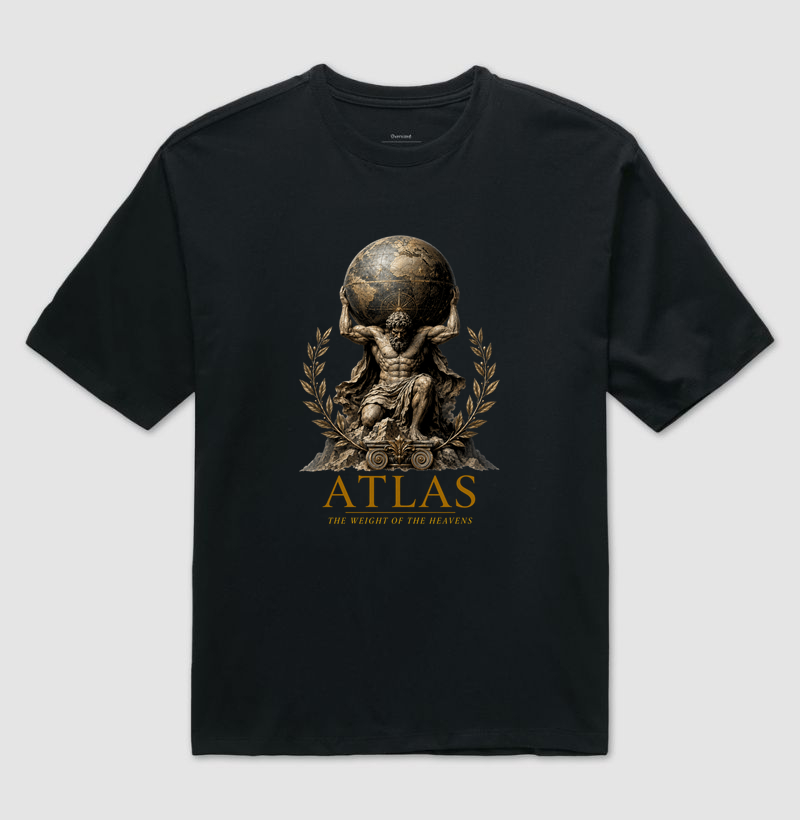 Atlas — O Peso dos Céus - Camiseta Oversized