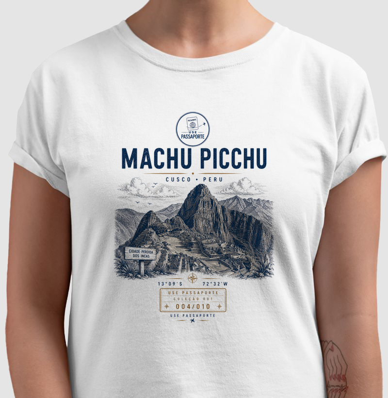 Camiseta Machu Picchu | Coleção 001 • 004/010 | Use Passaporte