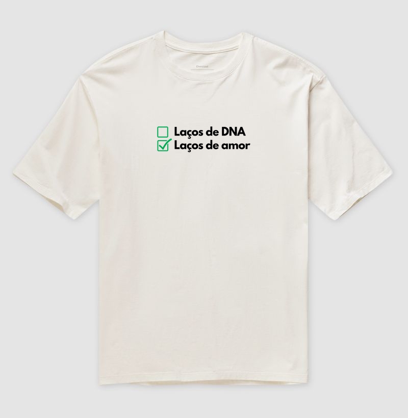 Laços de DNA (não), laços de amor (sim) (centralizado) (oversized)