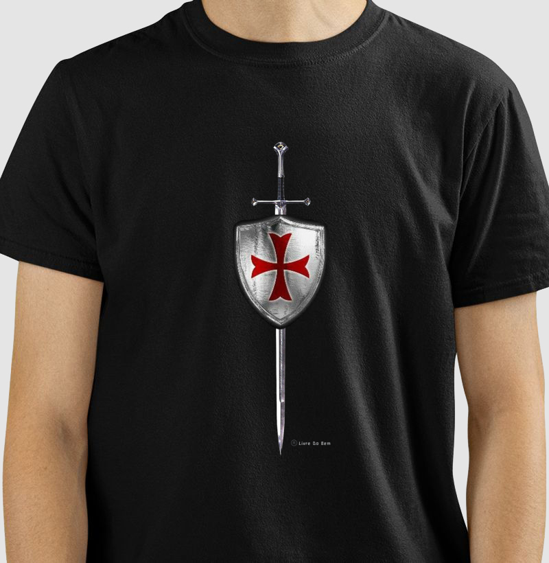 Camiseta maçônica - Espada Templária