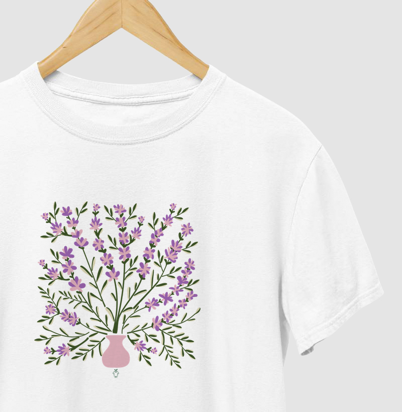 Vaso de lavanda