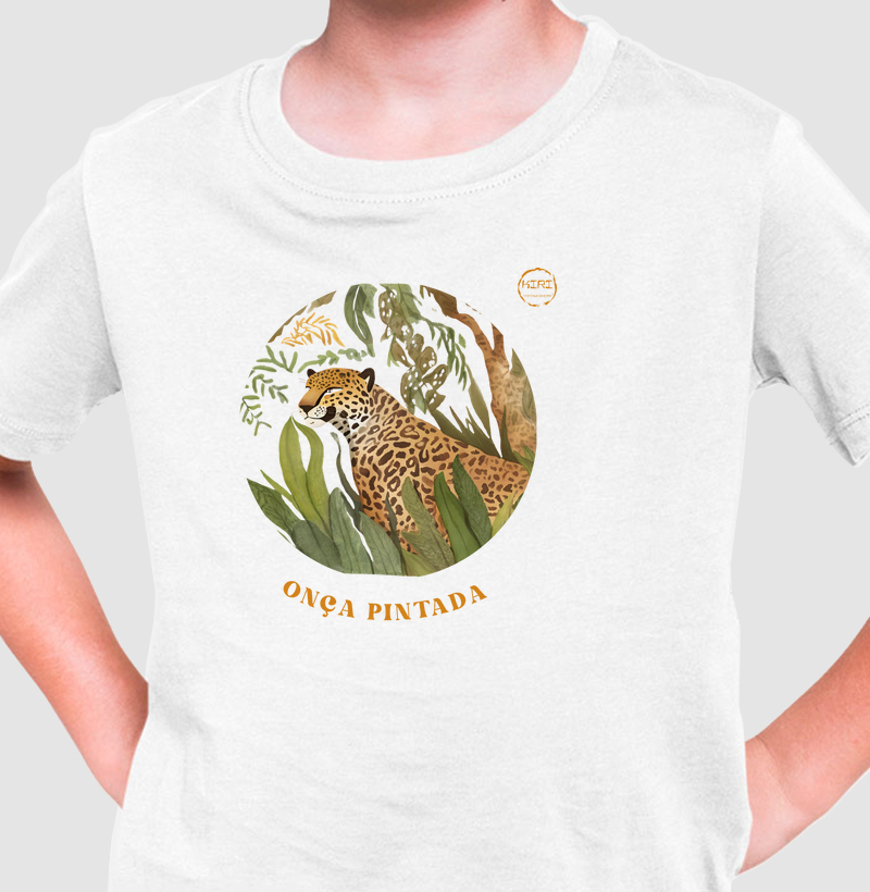 Camiseta Infantil KIRI - Onça-Pintada