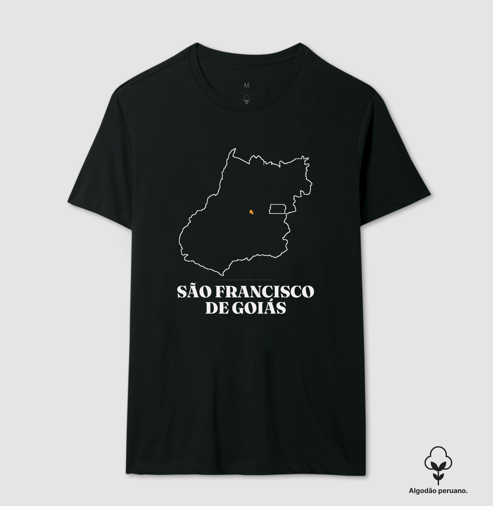 São Francisco de Goiás | Traço GO - Camiseta Algodão Peruano