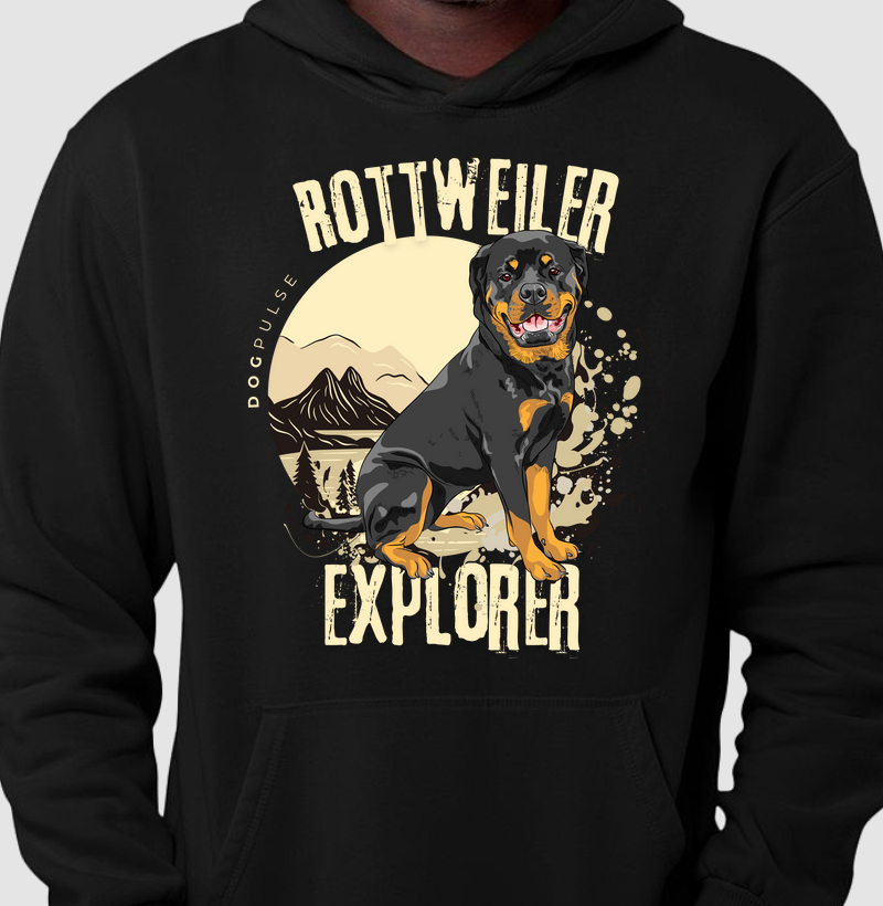 Hoodie Moletom Dog Pulse Rottweiler Explorer – Fearless Companion