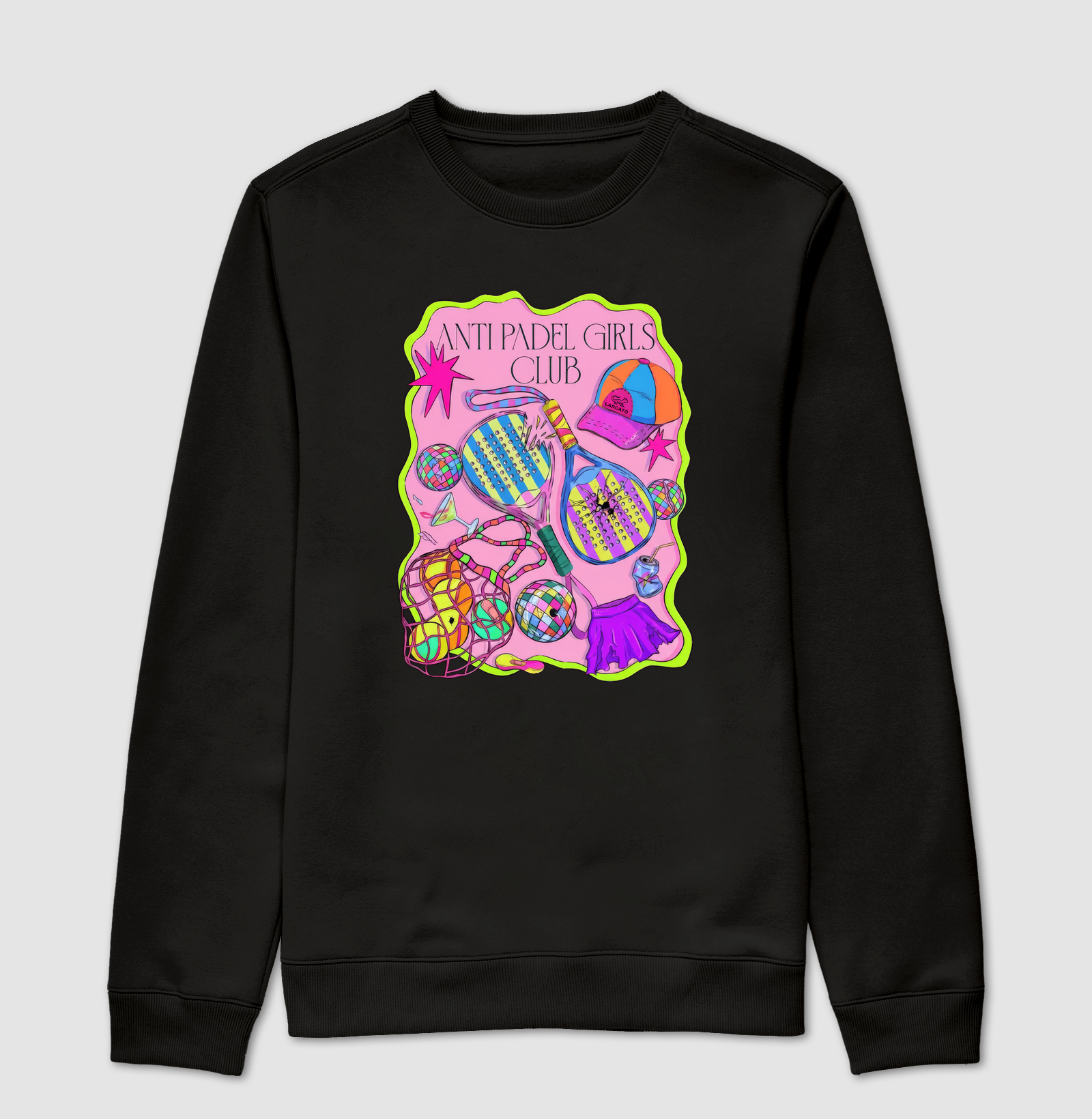 Camiseta Feminina Anti Padel Girls Club Rosa
