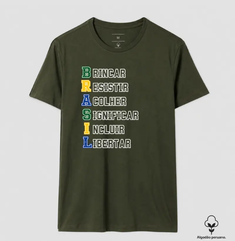 Camiseta Premium Algodão Peruano Orgânico | Brasil