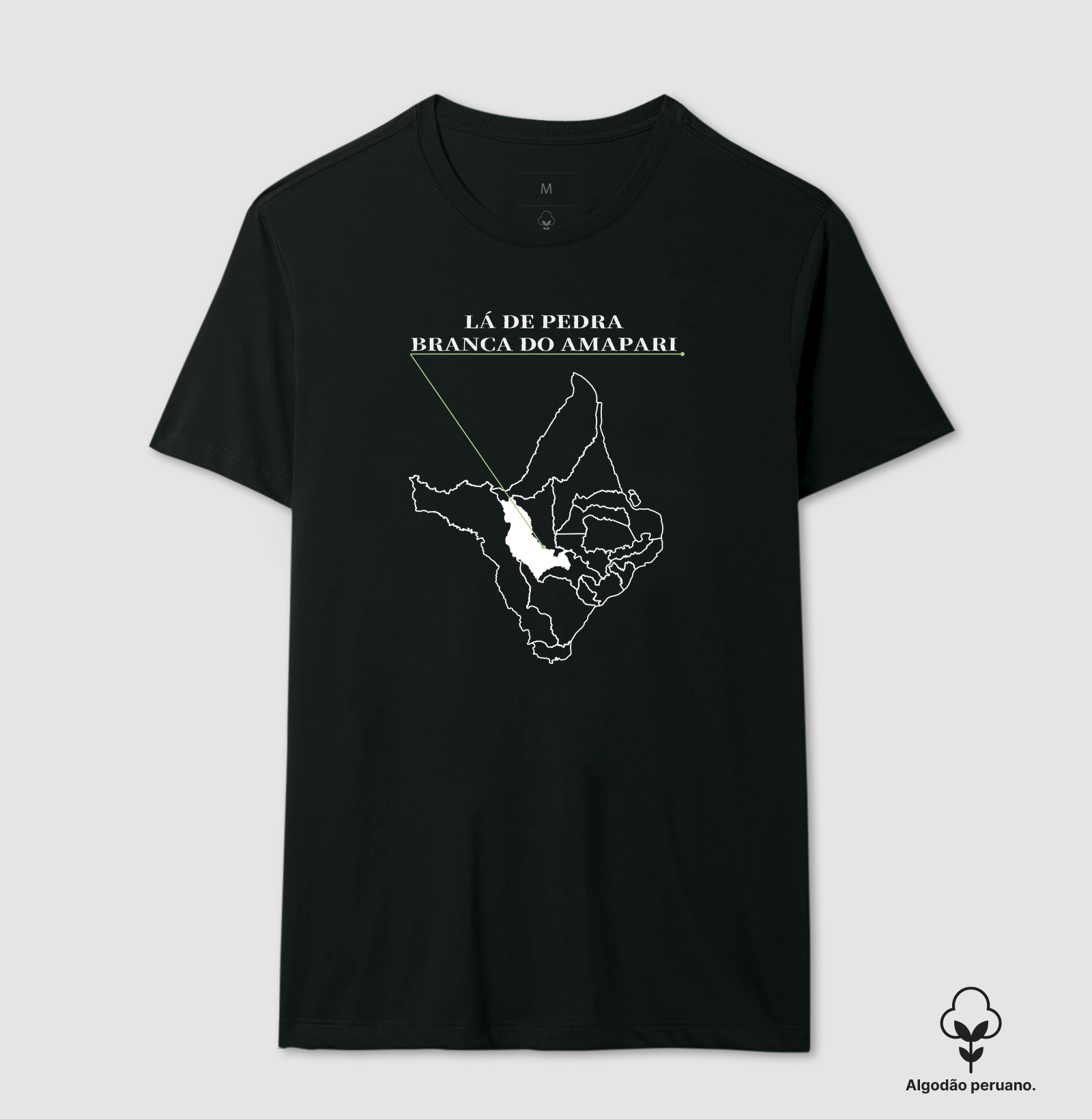 Pedra Branca do Amapari | Origem AP - Camiseta Algodão Peruano