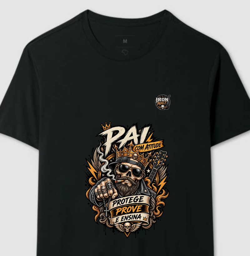 Camiseta Pai Rock N’ Roll