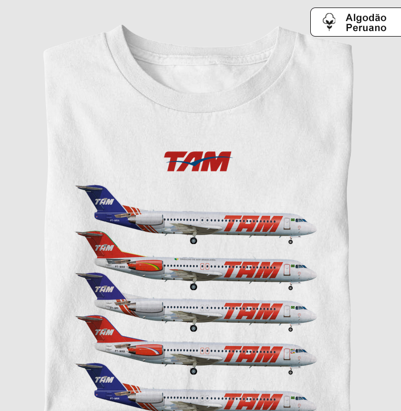 Fokker 100 - TAM - Algodão Peruano | Algodão Peruano