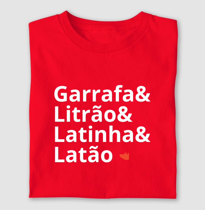 Camiseta Latinha Latão