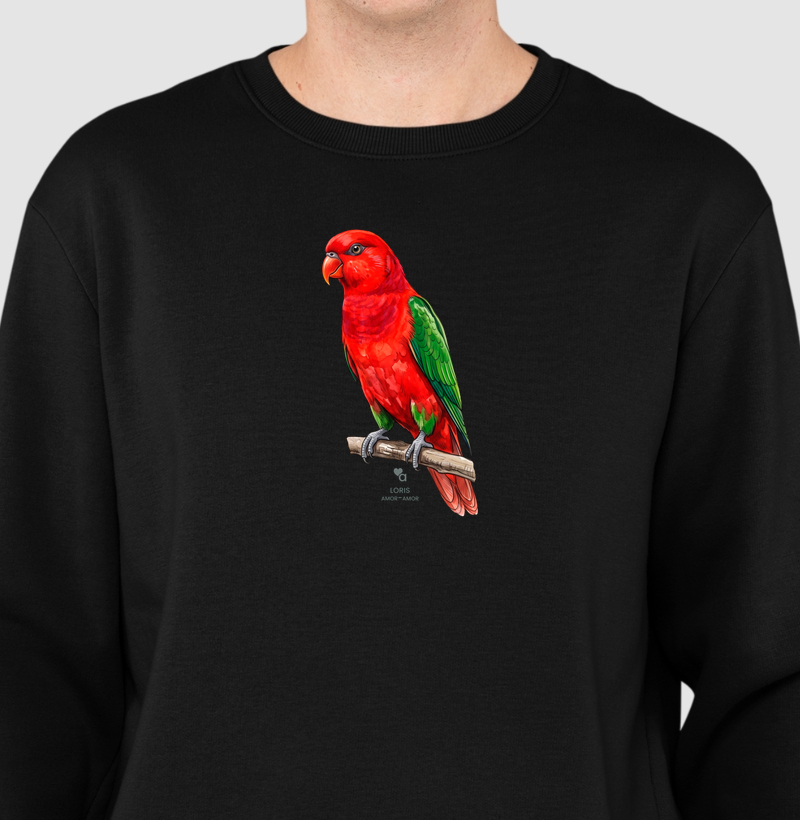 Aves - Lóris Amor-Amor - Moletom Suéter