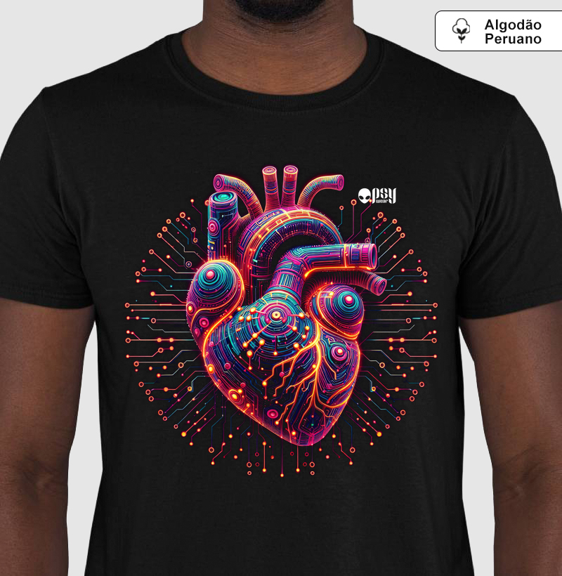 Coração Eletrônico (Algodão Peruano)