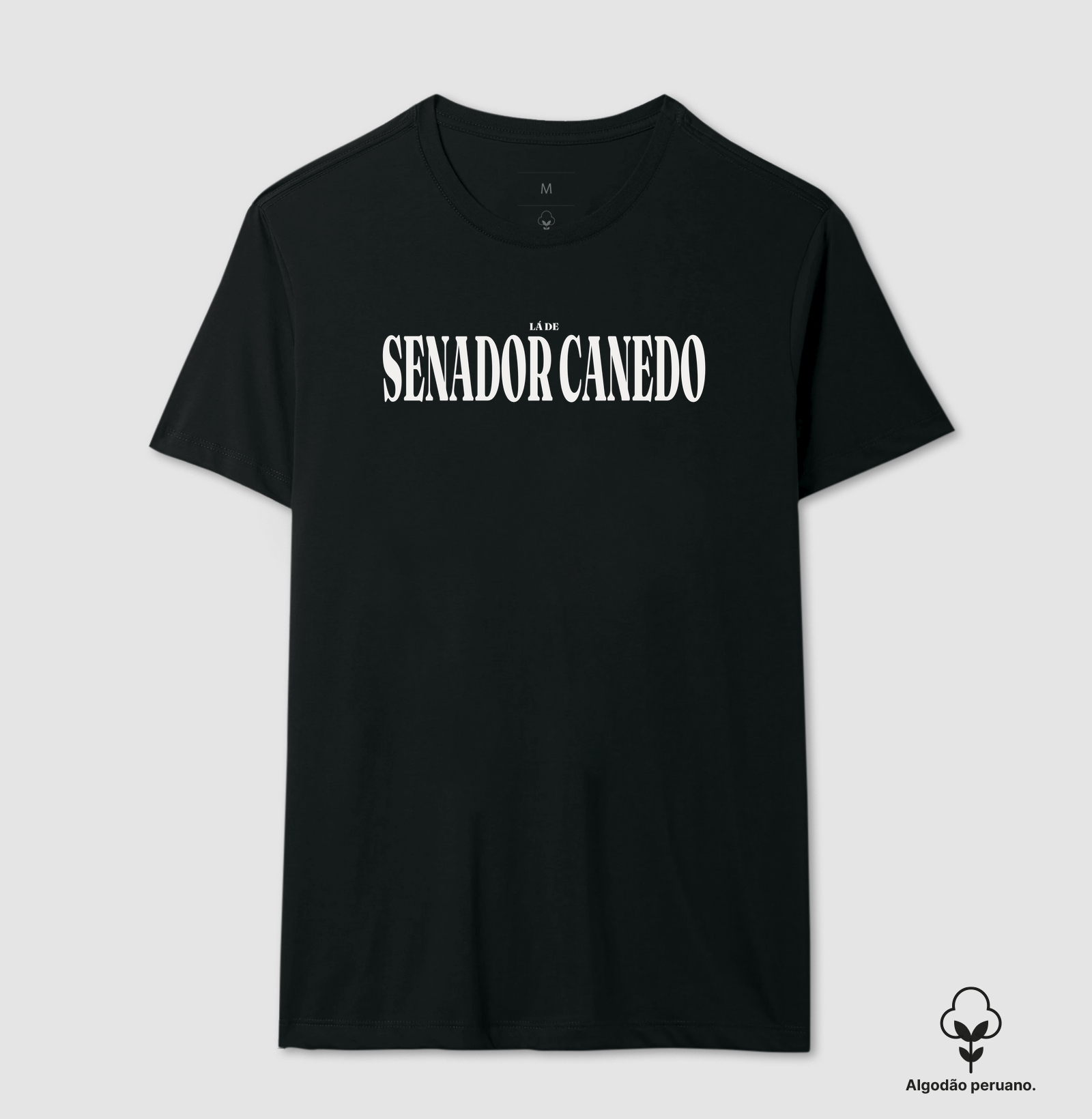 Senador Canedo | Tipografia GO - Camiseta Algodão Peruano