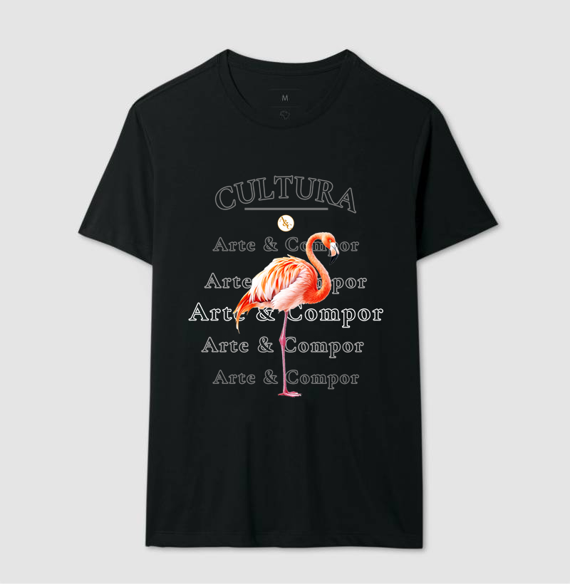 Camiseta Flamingo Arte & Compor