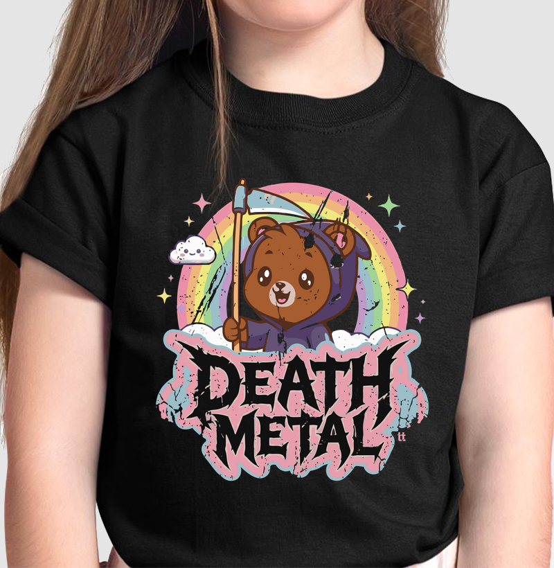 Camiseta infantil Death Metal Kawaii | Últimas Palavras